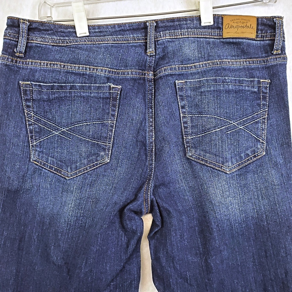 Aeropostale Chelsea Bootcut Blue Denim Jeans Women's Size 10 Short - Picture 7 of 10